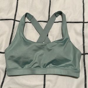 forever21 teal sage sports bra
